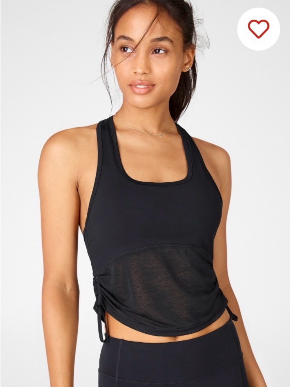 Fabletics Ryan Midi Logo Sports Bra, Black, Large